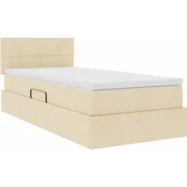 vidaXL Bett 90 x 200 cm Weiß