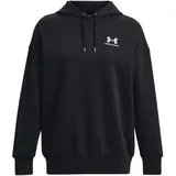 Under Armour Essential OverSized Fleece Hoodie Damen 001 black/white XS