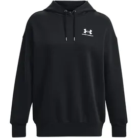 Under Armour Essential OverSized Fleece Hoodie Damen 001 black/white XS