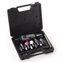 Druckluft-Stabschleiferset im Koffer mit Spannzange ø3 / 6mm