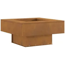 vidaXL - Feuerplatz Braun 60 x 60 x 30 cm Stahl,