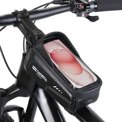 Wasserdichte Fahrradtasche mit Handyhalterung - Schwarz SCHWARZ 1.5 LITER