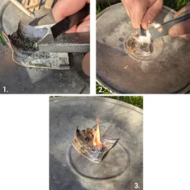 casativo-outdoor Magnesium Feueranzünder Schwarz
