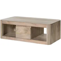 Massivmoebel24 Toronto Weiß Mangoholz 118 x 65 x 40 cm