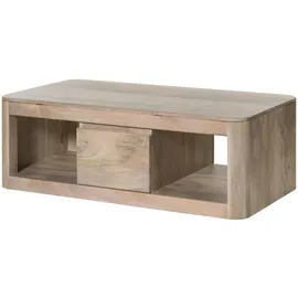 Massivmoebel24 Toronto Weiß Mangoholz 118 x 65 x 40 cm