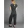 LAURA SCOTT Jumpsuit mit filigranem Alloverprint schwarz