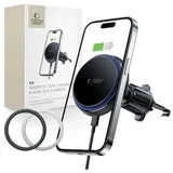 TECH-PROTECT MM15W-V4 Smartphone-Halterung bis 7 Zoll mit 15W MagSafe Ladefunktion schwarz