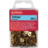 Herlitz Reißnagel rund, Metall, messing