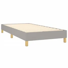 vidaXL Boxspringbett 100 x 200 cm Hellgrau