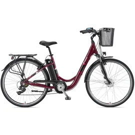 Telefunken Multitalent RC822 28 Zoll 48 cm weinrot inkl. Fahrradkorb