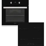 Sharp Backofen-Set Pyro_Extraset_Graphit_Induktion, Pyrolyse-Selbstreinigung schwarz