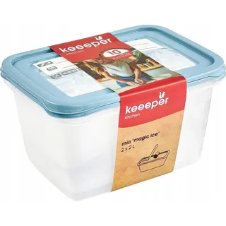 KEEEPER Mia Gefrierdosen-Set blau 2 x 2,0 l