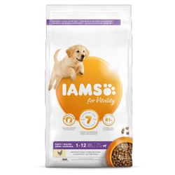 Iams for Vitality Puppy Große Rassen Hundefutter 2 x 12 kg