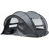 3-4 Mann Pop up Camping Zelt Wandern Outdoor-Zelt 2 Fenster 2 Türen Boden