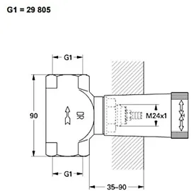 Grohe Unterputz-Ventil-Unterteil, 29804000