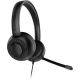 Krüger&Matz Over-Ear-Kopfhörer mit Mikrofon, Kopfhörer P3 für Computer, KM0661, schwarz