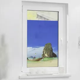 Lichtblick Fensterfolie Thailand 1 St., blickdicht, strukturiertKlebepunkte, selbstklebend, Sichtschutz, bunt B/L: ca. 100x100 cm