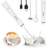 Philorn Milchaufschäumer Stab, Milchaufschäumer Elektrisch Stab Hand Held, 3-Gang USB Aufladbar Aufschäumer, Manuelle Milchschäumer für Kaffee/Latte/Cappuccino/Eier Schlagen