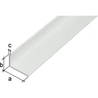GAH Alberts Winkelprofil ungleichschenklig - 30 / 3,0 / 20 - weiß