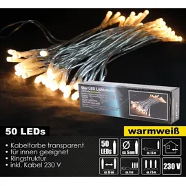 LINDER EXCLUSIV LED-Lichterkette transparent 7,5 m