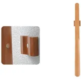 QRSTUVXZY Schuhlöffel Lang Magnetischer Schuhlöffel aus Holz mit langem Griff, Langer Schuhlöffel, Horn for Schuhe, einfachere Unterstützung von Schuhlöffeln für Herren Damen Senioren(Natural,70 cm)