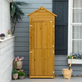 Outsunny Geräteschrank 0,79 x 0,49 m Naturholz