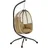 oval Beige 1-Sitzer mit Gestell