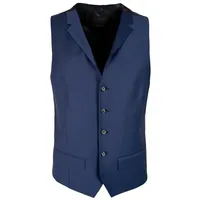 Roy Robson Herren Weste blau Slim Fit, blau, NOS