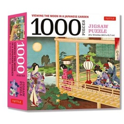 Viewing the Moon Japanese Garden- 1000 Piece Jigsaw Puzzle