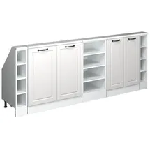 Vicco Dachschrägenschrank-Set Rion 210 x 83,8 x 46 cm Weiß