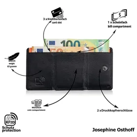 Josephine Osthoff Handtaschen-Manufaktur Josephine Osthoff Geldbörse unisex Portemonnaie marine