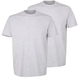 Götzburg Wäsche Götzburg T-Shirt mit Rundhalsausschnitt im 2er-Pack, Mittelgrau Melange, M