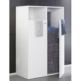 VCM Wäscheschrank Klidas 80 x 110 x 39 cm Weiß