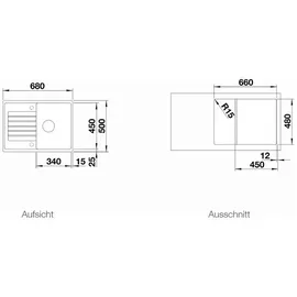 Blanco ZIA 45 S Compact schwarz M.AF