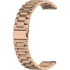 König Design Sport Ersatz Armband für Huawei Watch GT 3 46 mm Edelstahl Band Loop Neu (Edelstahl), Uhrenarmband, Rosa