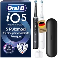 Oral-B iO Series 5 matte black + 2. Handstück matte white + Reisetui