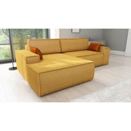 mebloland Ecksofa TOR mit Schlaffunktion. Farbe: Mustard. - Gelb