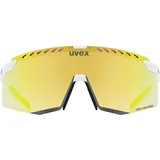 Uvex Pace Stage CV white matt - Mirror yellow