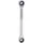 KS Tools GEARplus Torx-E-Doppel-Ratschenringschlüssel E 10 x E 12