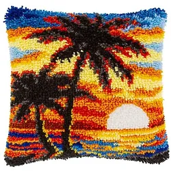 Knüpfkissen "Palmen"