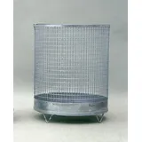 draht müller wellengitter gmbh Abfallkorb 75 l Silber
