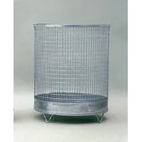draht müller wellengitter gmbh Abfallkorb 75 l Silber