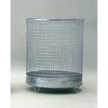 draht müller wellengitter gmbh Abfallkorb 75 l Silber