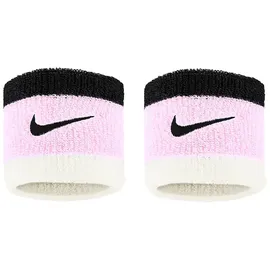 Nike 2er Pack NIKE Swoosh Schweißbänder 641 - pink foam/coconut milk/black