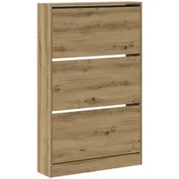 VidaXL Schuhschrank Artisan Eiche 80x21x125,5 cm Holzwerkstoff