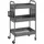 Homcom Rollwagen, mit 3 Etagen 2 Hängekörbe Grau