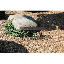 deluke Blumenbank RITA 45 x 27 x 83 cm Schwarz/Braun