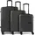 cocoono Larnaka Koffer-Set 3-tlg. schwarz