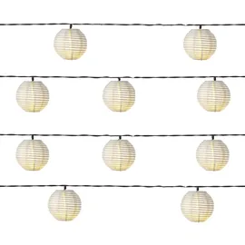 MARELIDA LED Solar Lichterkette Lampions 8 Funktionen - Li...