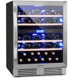 Klarstein Vinovilla 43 Built-In Duo Zweizonen-Weinkühlschrank 129l 43 Fl Glastür